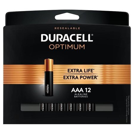 DURACELL 32665 Optimum Battery, 15 V Battery, AAA Battery, Alkaline 32662